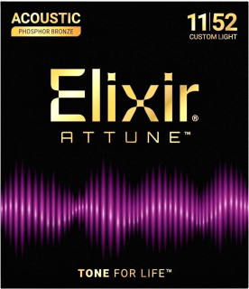 Elixir ATTUNE Acoustic Phosphor Bronze 21027 (011-052) struny pro akustickou kytaru